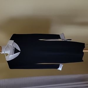 AB Studio Black and White Sweater Dress Size L